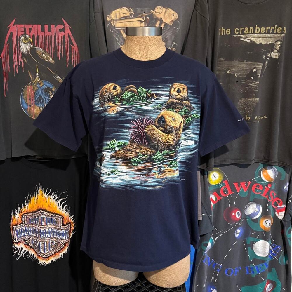 Vintage 1990s beaver nature t shirt